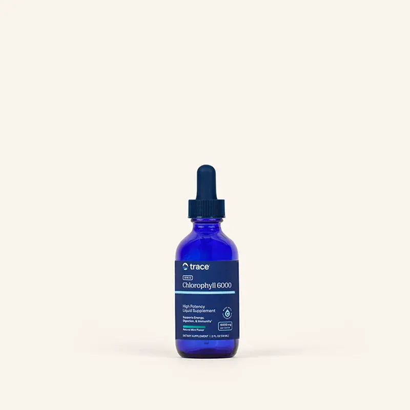 Trace Ionic Chlorophyll 6000 High Potency Liquid Supplement Supports Detox and Digestion
