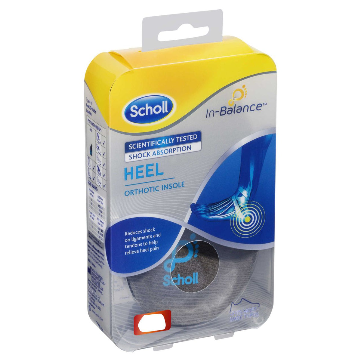Scholl In-balance Heel & Ankle Orthotic Insole Medium issues,orthotic heel and ankle insole,scholl