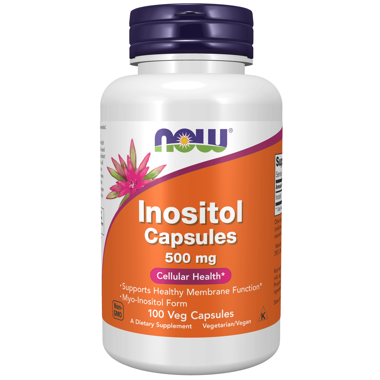 Now Inositol 500 mg 100 vegecaps - DominionRoadPharmacy