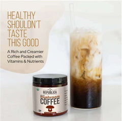 La Republica Instant Mushroom Coffee 35 Servings coffee,Decafe Coffee,Decafe Instant Mushroom Coffee,Multi vitamins,multivitamins,Mushroom Coffee,Rich in vitamins and minerals,vitamins,Vitamins & Supplements,vitamins and minerals,Vitamins and Supplements,