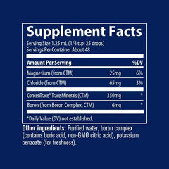 Trace Ionic Boron Supports Bone Health and Mineral Metabolism Liquid Mineral Supplement 59ml