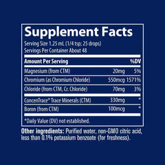 Trace Ionic Chromium - Supports Glucose Metabolism And Energy - Liquid Mineral Supplement (59 ml)