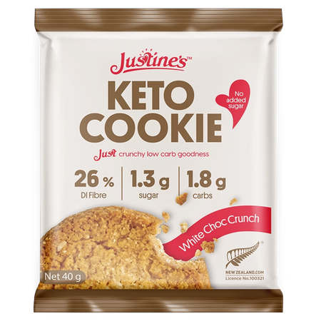 My Supplements Group Justine's Keto Crunch Cookie 40g Box of 12