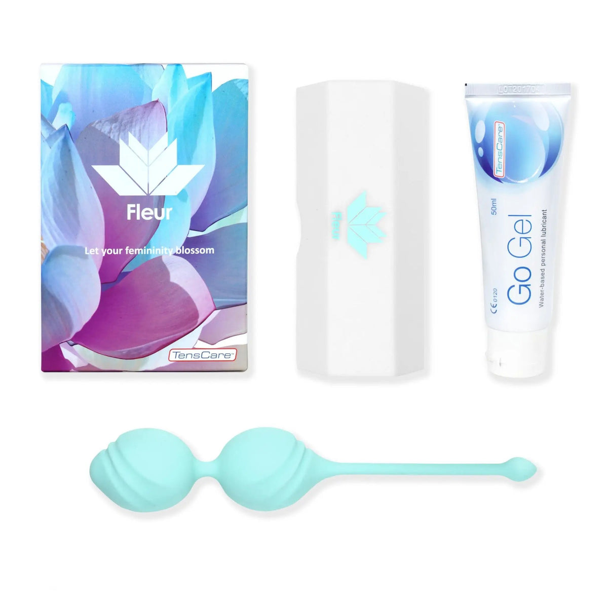 Fleur Pelvic Floor Toning Balls Strengthen Pelvic Muscles For Heightened Sensation - 2 Ball Set