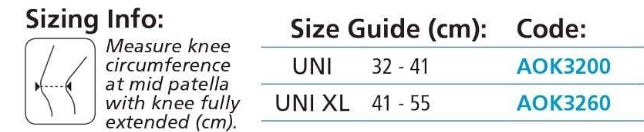 K32 - AllCare Wrap Around Knee Support arthritis,Collateral ligament injury,heat retention,issues,Mild Knee Instability,Mild Sprain/Strain