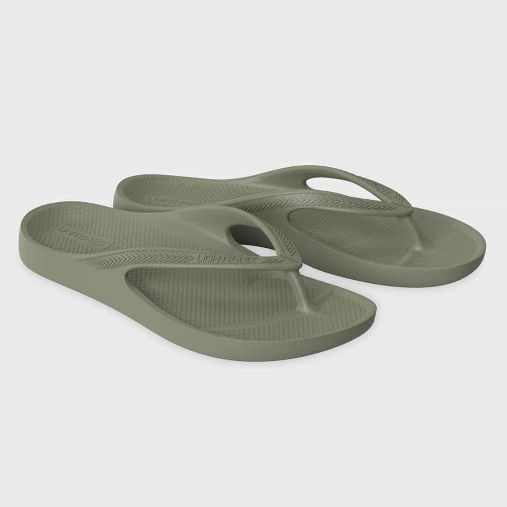 Lightfeet Arch Support Jandals - Khaki - image 2