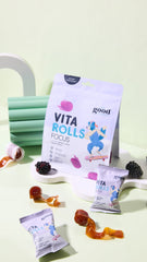 The Good Vitamin Co Kids Vita Rolls Focus Fruit Rolls 8 Pack