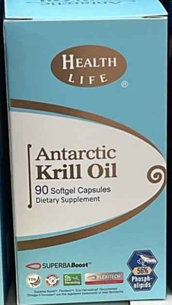 Health Life Antarctic Krill Oil 90 Softgel Cap Antarctic Krill Oil,Benefits for cardiovascular,Health Life Antarctic Krill Oil,Health Life Krill Oil,joint and brain health.,Krill Oil,powerful antioxidant,Vitamins & Supplements