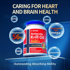 NYO3 Ultra Boost Antarctic Krill Oil 90 Softgels Brain & Nervous System Health,Cholesterol Support,Cognitive Health,Dietary Supplement,General Wellness,Golden Ultra Boost Omega3,issues,Joint Support,Kril Oil,Memory Support,omega3,Senior Health,Superab Boo