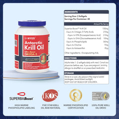 NYO3 Ultra Boost Antarctic Krill Oil 90 Softgels Brain & Nervous System Health,Cholesterol Support,Cognitive Health,Dietary Supplement,General Wellness,Golden Ultra Boost Omega3,issues,Joint Support,Kril Oil,Memory Support,omega3,Senior Health,Superab Boo