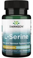 Swanson &ndash; L-Serine &ndash; Featuring Ajipure 500mg 60VC