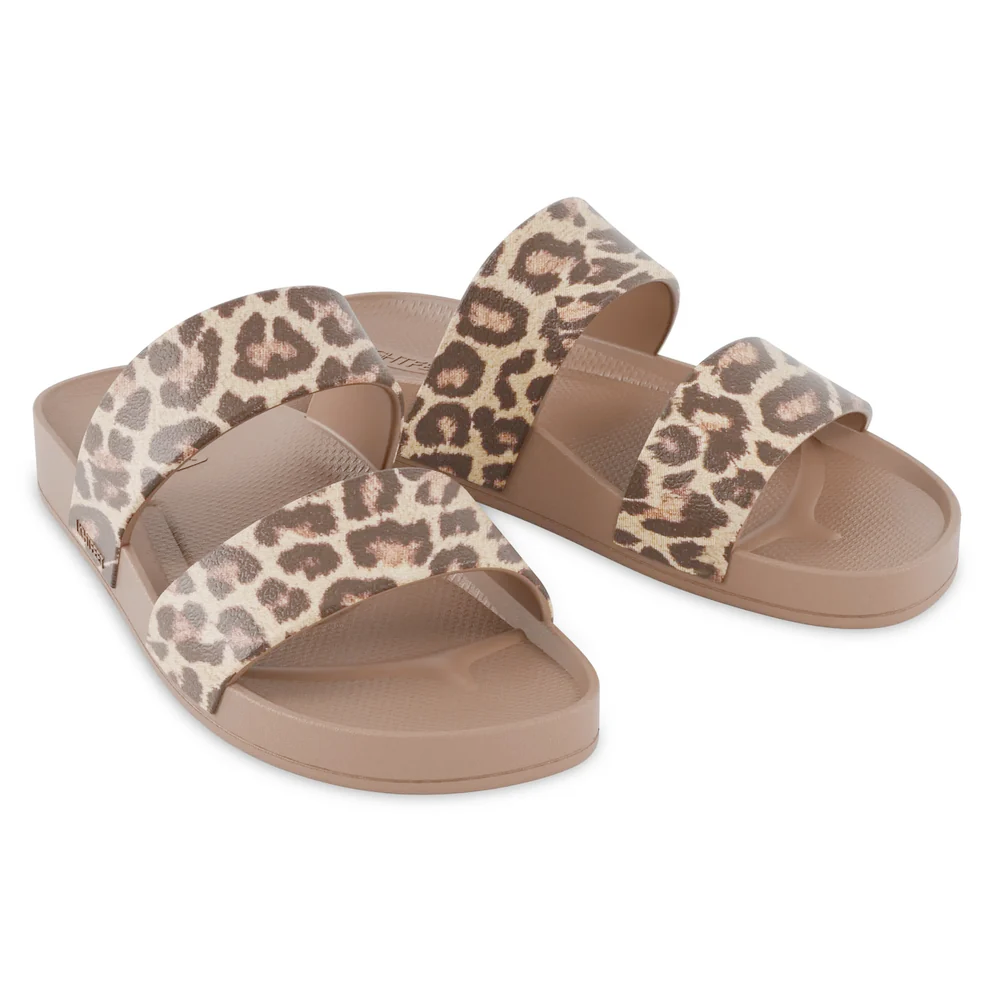 Lightfeet Double Strap Slides All Day Arch Support Footwear