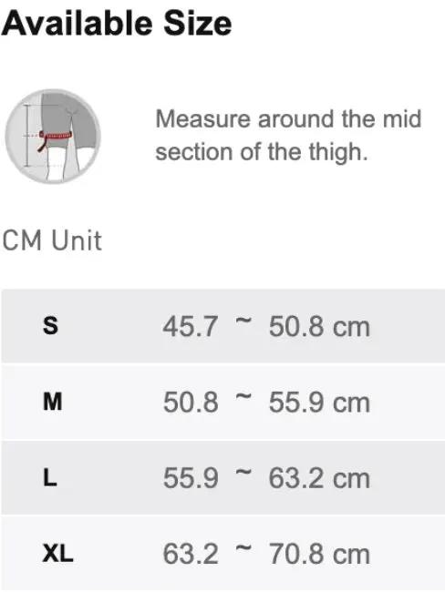 LP705 THIGH SUPPORT groin injury.,hamstring,Hamstring injury,heat retention,Hip adductors strain,issues,Quadriceps strain,relieve pain,support to the quadriceps