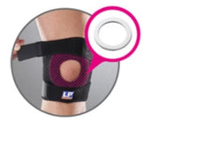 LP788 OPEN PATELLA KNEE SUPPORT compression for weak or overstressed knee.,issues,Knee instability,Mild strain/sprain,Patellar instability,prevents displacement
