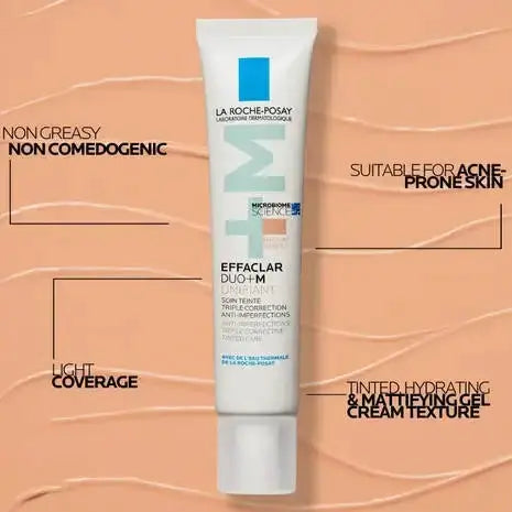 La Roche-Posay's Effaclar Duo+m Unifiant Anti Imperfections Tinted Moisturiser Acne-Prone,all skin tones,Anthelios Ultra Cream Xl Spf 50+ 50ml,Anthelios Ultra-light Invisible Fluid Tinted Spf50+ 50ml,Anthelios Uv Clear Sunscreen Spf 50,Anti-acne Starter K