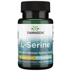 Swanson &ndash; L-Serine &ndash; Featuring Ajipure 500mg 60VC