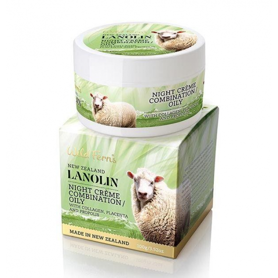 Parrs Lanolin Night Cream Combination/Oily Skin 100g