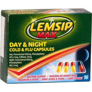 Lemsip Max Day & Night Cold & Flu 16 Capsules cold,cold and flu,cold&flu,covid,covid 19,Covid COVID-19,covid test,covid19,day&night,fever,issues,lemsip,Lemsip Max Day & Night Cold & Flu 16 Capsules