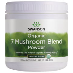 Swanson 7 Mushroom Blend Powder Organic 85g