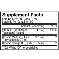 Codeage Liquid Vitamin E+ Antioxidant Support Supplement 59ml