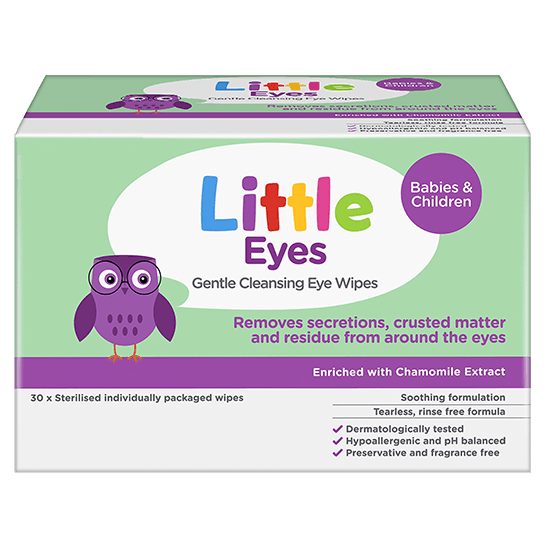 Little Eyes® gentle cleansing eye wipes 30 - DominionRoadPharmacy