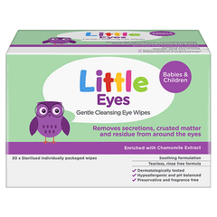 Little Eyes® gentle cleansing eye wipes 30 issues,Little Eyes® gentle cleansing eye wipes 30