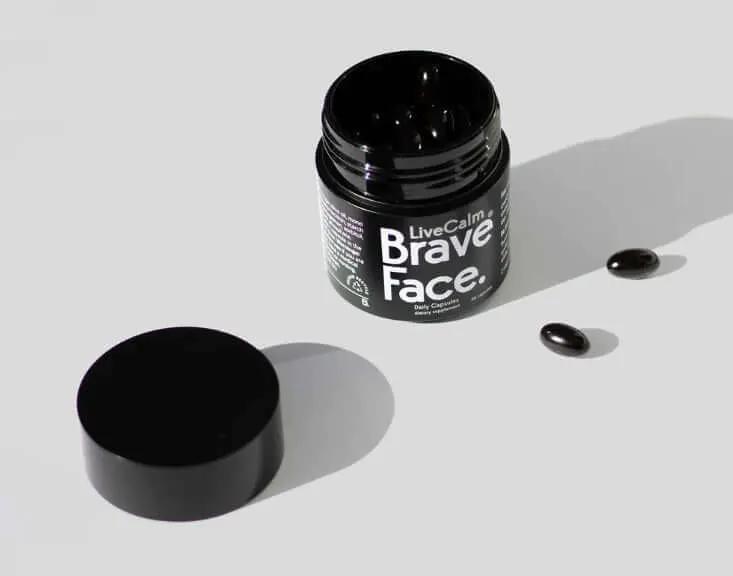 BraveFace LiveCalm Caps 56 anxiolytic effect,brain cognition gut health mood,brain tonic,BraveFace LiveCalm Caps,calm,CALM BODY AND MIND RELAXATION,Calm Mind,calm mind and relaxed body,calm rapidly,Calming,calming and settling properties,Calming Tea,calmi