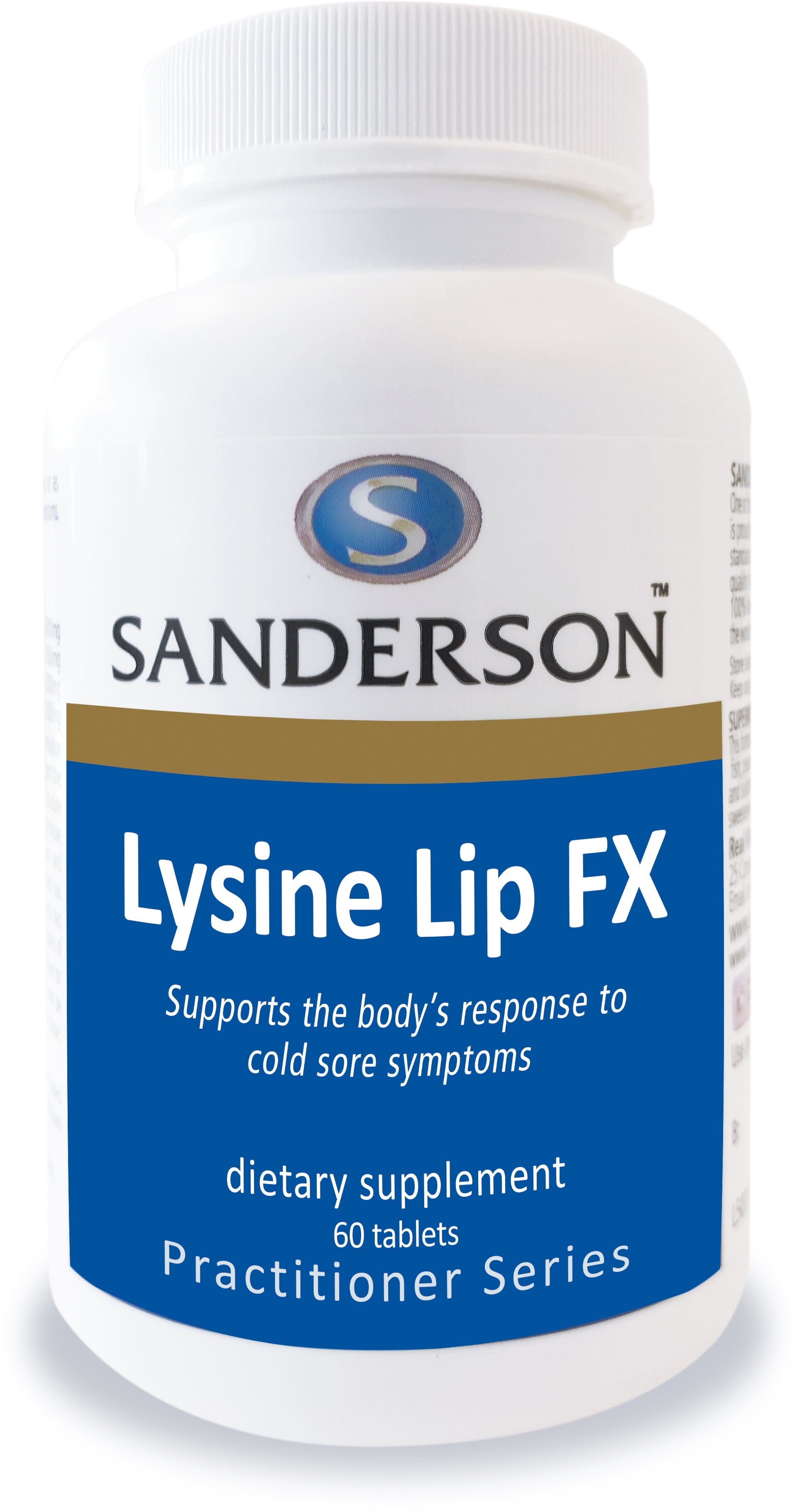Sanderson Lysine Lip FX 60 Tablets