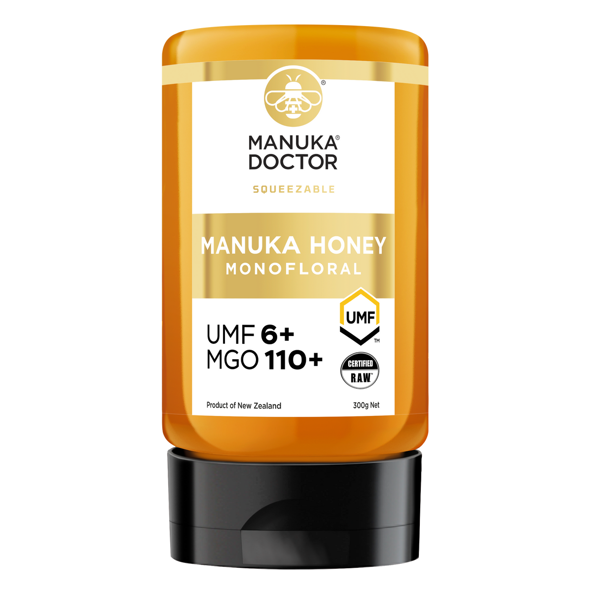 Manuka Doctor UMF6+ Manuka Honey 300g Squeeze bottle