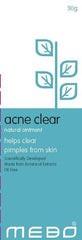 MEBO Acne Clear Natural Ointment 30gm acne covers,anti acne,issues,mebo,mebo acne clear