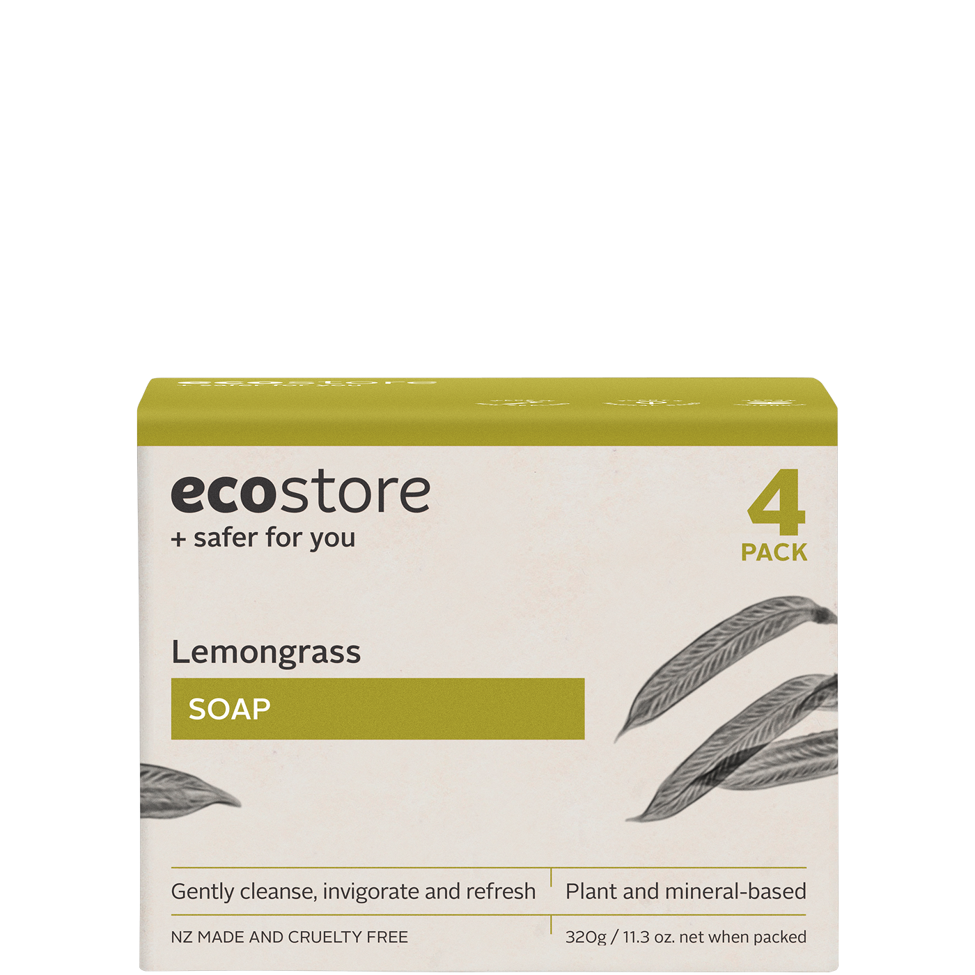 Ecostore Bar Soap Lemongrass 4 Pack 320g