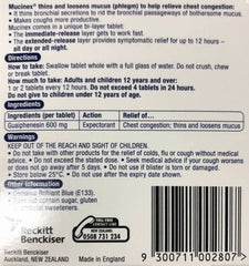 Mucinex Chest Congestion Relief - 10 Tablets for Thinning & Loosening Mucus chest congestion relief,cold symptom relief,cough relief,expectorant tablets,loosening mucus,Mucinex,optimized,over-the-counter medicine,thinning mucus