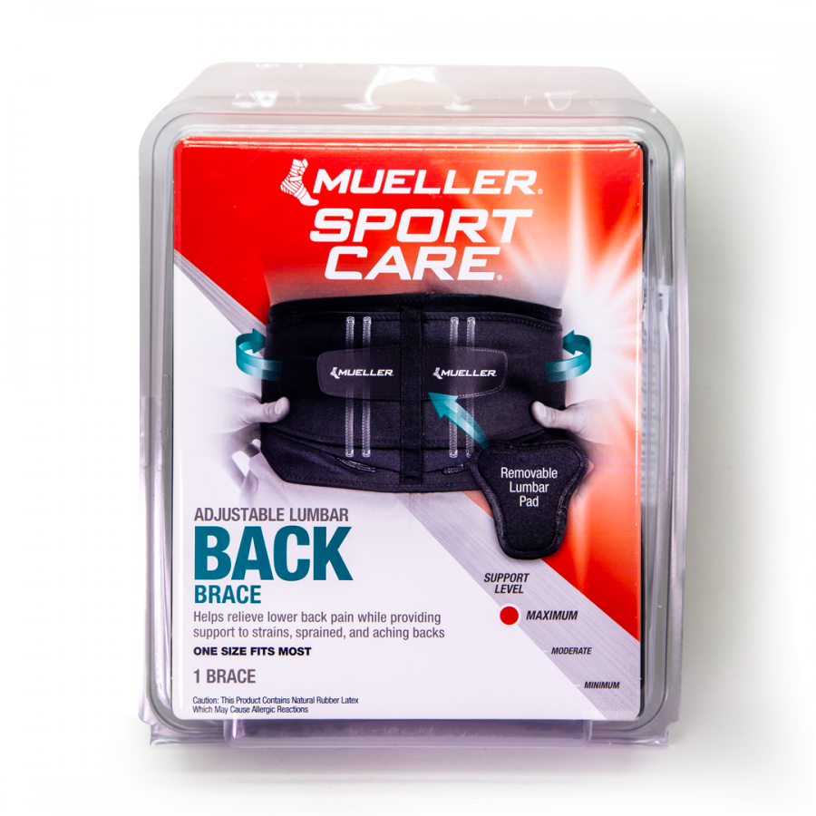 Lumbar Back Brace With Removable Pad Osfm - image 4