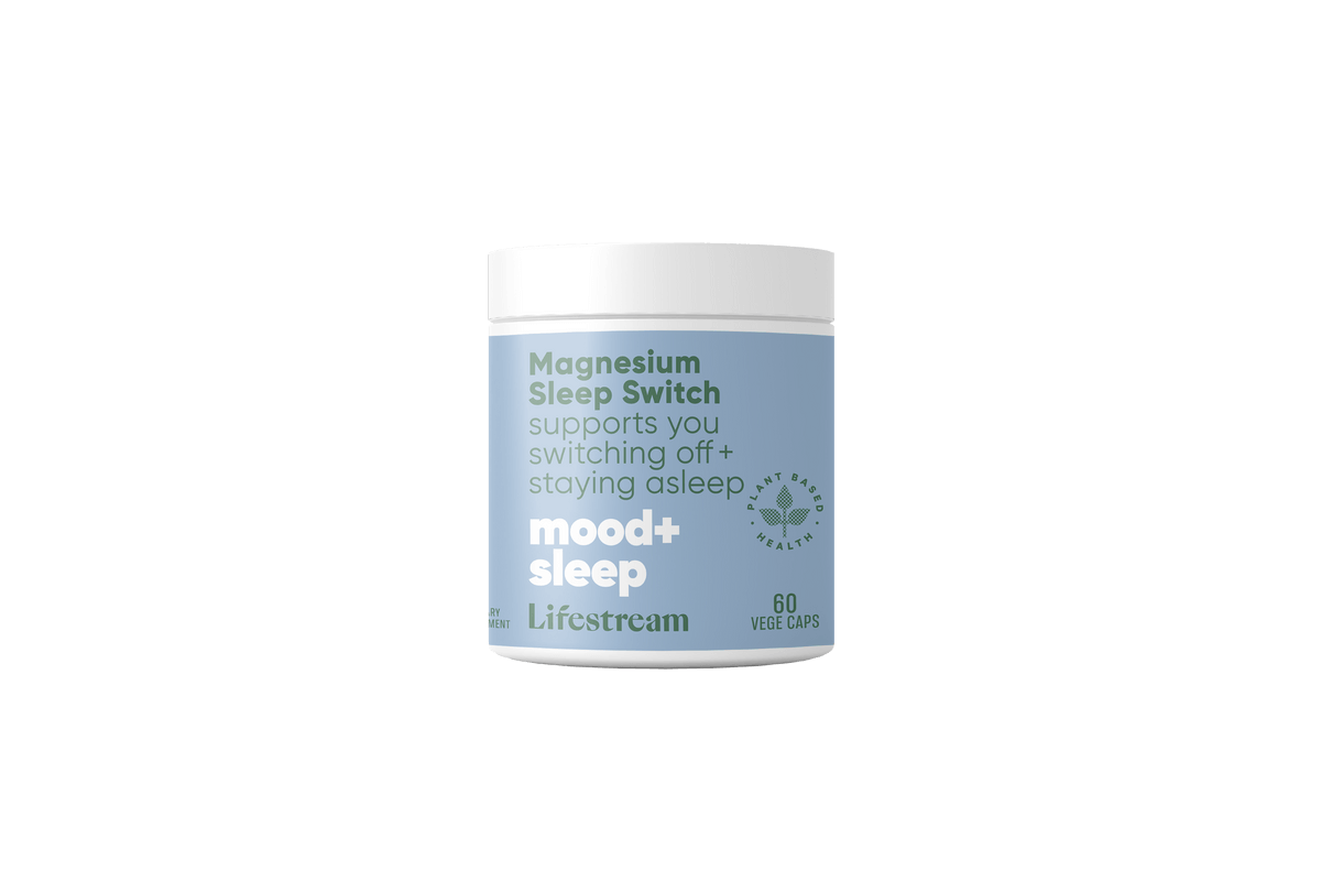 Lifestream Magnesium Sleep Switch 60 Vege capsules insomnia,issues,leg cramps,lifestream magnesium sleep switch,magnesium sleep,muscle cramps,restless legs,sleep support,sleepless ness