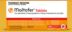 Maltofer 100 tablets Iron Polymaltose equal to 100mg iron