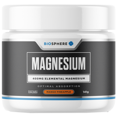 Biosphere Magnesium powder 141g, Mango Pineapple Flavour