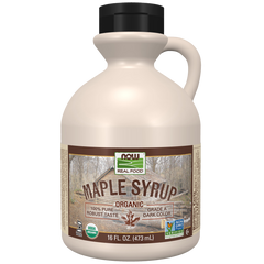 NOW Real Food Organic Maple Syrup Grade A Dark Colour 473ml