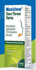 Maxiclear Sore Throat Spray 30mL Maxiclear Sore Throat Spray,sore throat spray,throat pain,throat spray