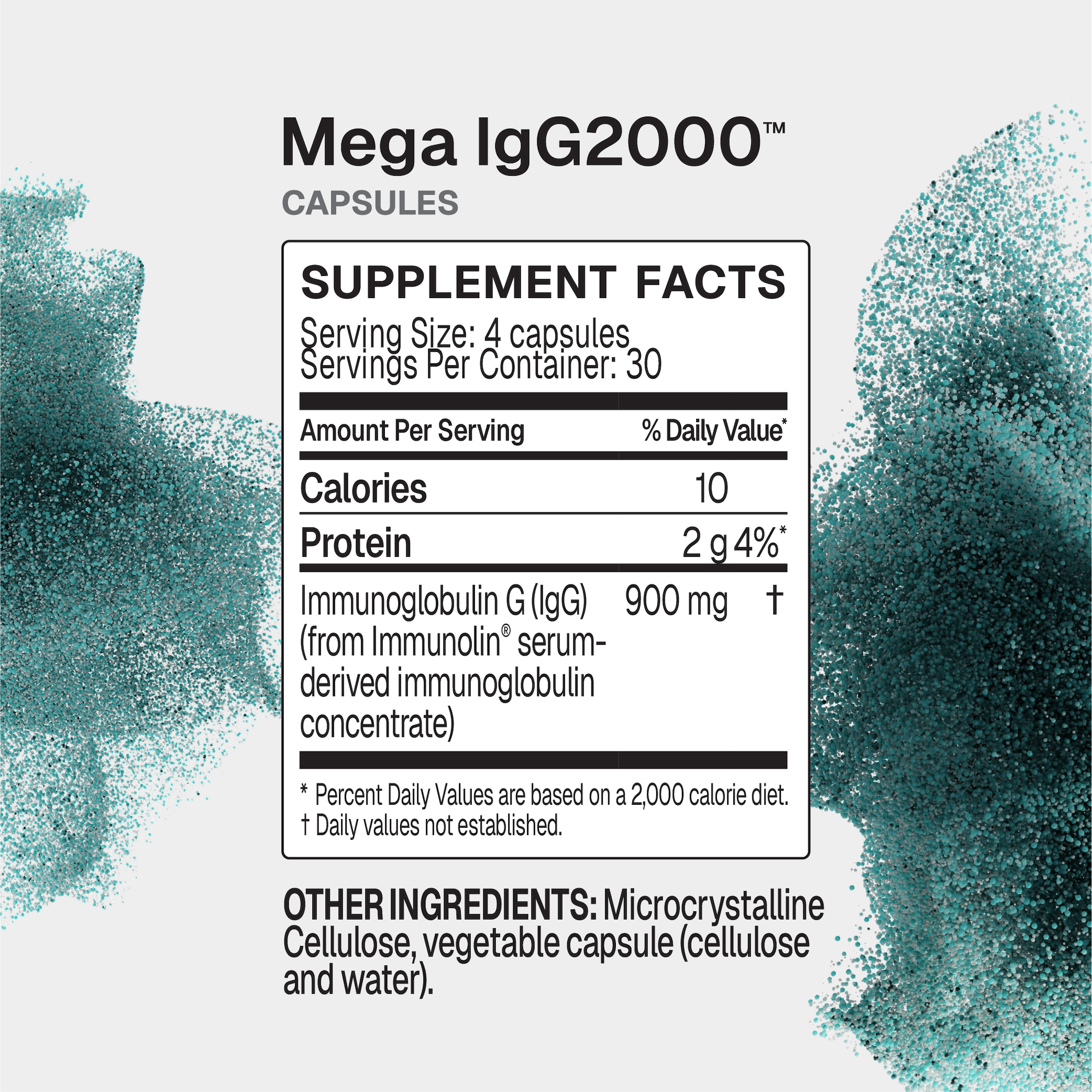Microbiome Labs MegaIgG2000 120 Capsules supplement facts