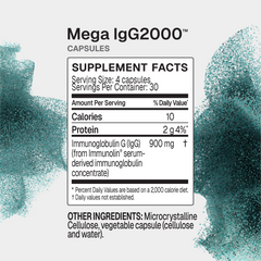 Microbiome Labs MegaIgG2000 120 Capsules supplement facts
