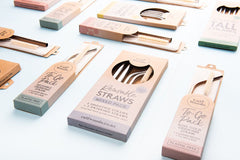 CaliWoods Rose Gold Straws Mixed Pack x4 image 3