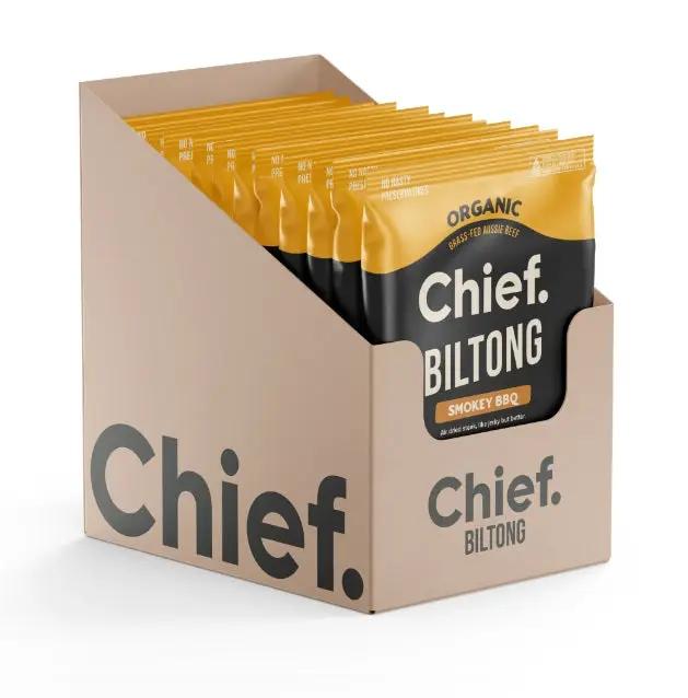 Chief Biltong High Protein Naturally Preserved Beef Snack (12x30g)
