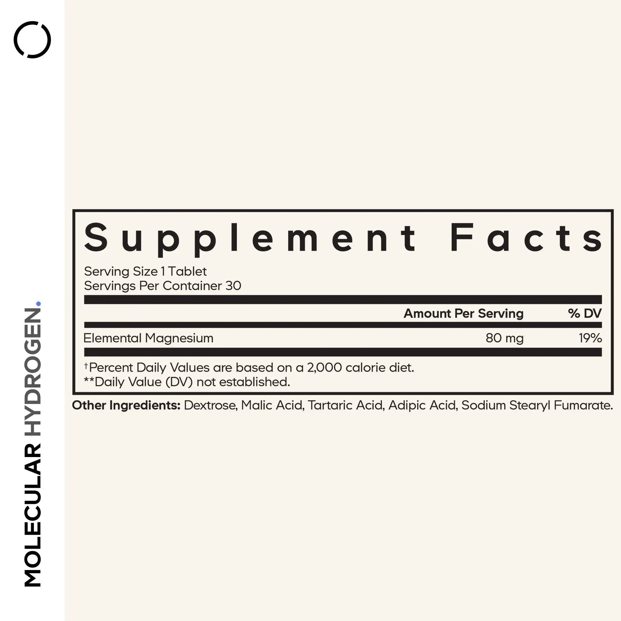 Codeage Molecular Hydrogen Effervescent Tablets Antioxidant (30 Ct)