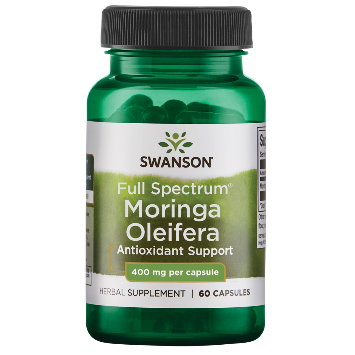 Swanson Moringa Oleifera Energy And Immune Capsules (400 Mg, 60 Count)