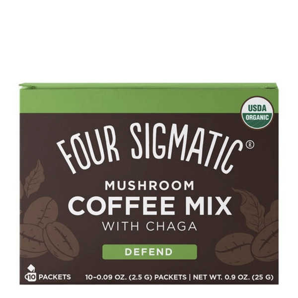 Four Sigmatic Protect Organic Coffee (Instant) 10 Sachets Arabica coffee beans,Chaga brews fast,Chaga mushrooms,Cordyceps,issues,Organic Keto,Protect Organic Coffee (Instant),support your immune system