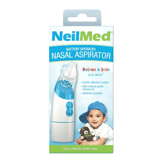 NeilMed Battery Operated Nasal Aspirator Aspirator,congestion of the Sinus,Daily Nasal Hygiene,Dryness,Moisturization,Nasal Allergies,Nasal Aspirator,Nasal Irritation,Nasal Stuffiness,Post-Nasal Drip,Saline Nasal Irrigation,sinus,sinus cleanse,Sinus Conge