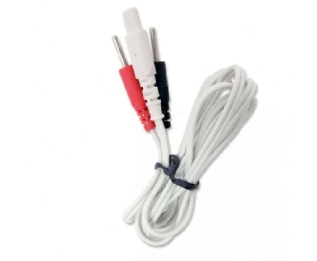 Allcare Neurotrac Patient Lead - White Lead Black/red Ends issues,Neurotrac,Neurotrac Patient Lead,Patient Lead,Patient Lead - White Lead,White Lead,White Lead Black/red Ends