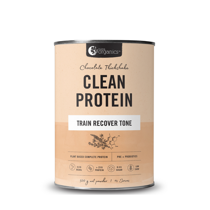 Nutra Organics Clean Protein Chocolate Thickshake 500 gm clean protein,issues,nutra organics