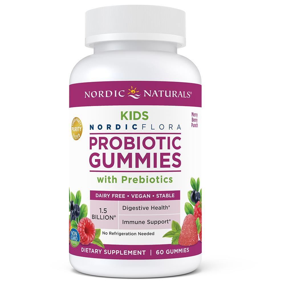 Nordic Naturals Kids Nordic Flora Probiotic Gummies 60 gummies Flora Probiotic Gummies,issues,Nordic naturals,probiotic gummies
