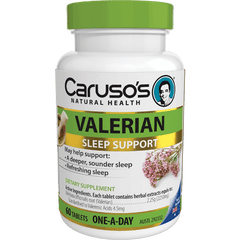 Caruso's Valerian 60 Tablets Sleep Aid Caruso's Valerian 60 Tablets - Herbal Therapeutics,issues